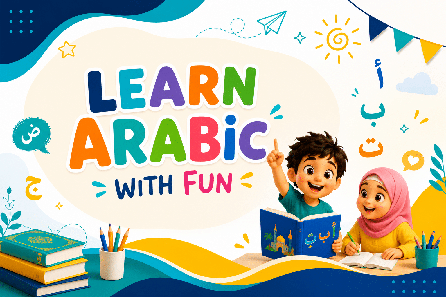 Learn arabic with fun banner learngate