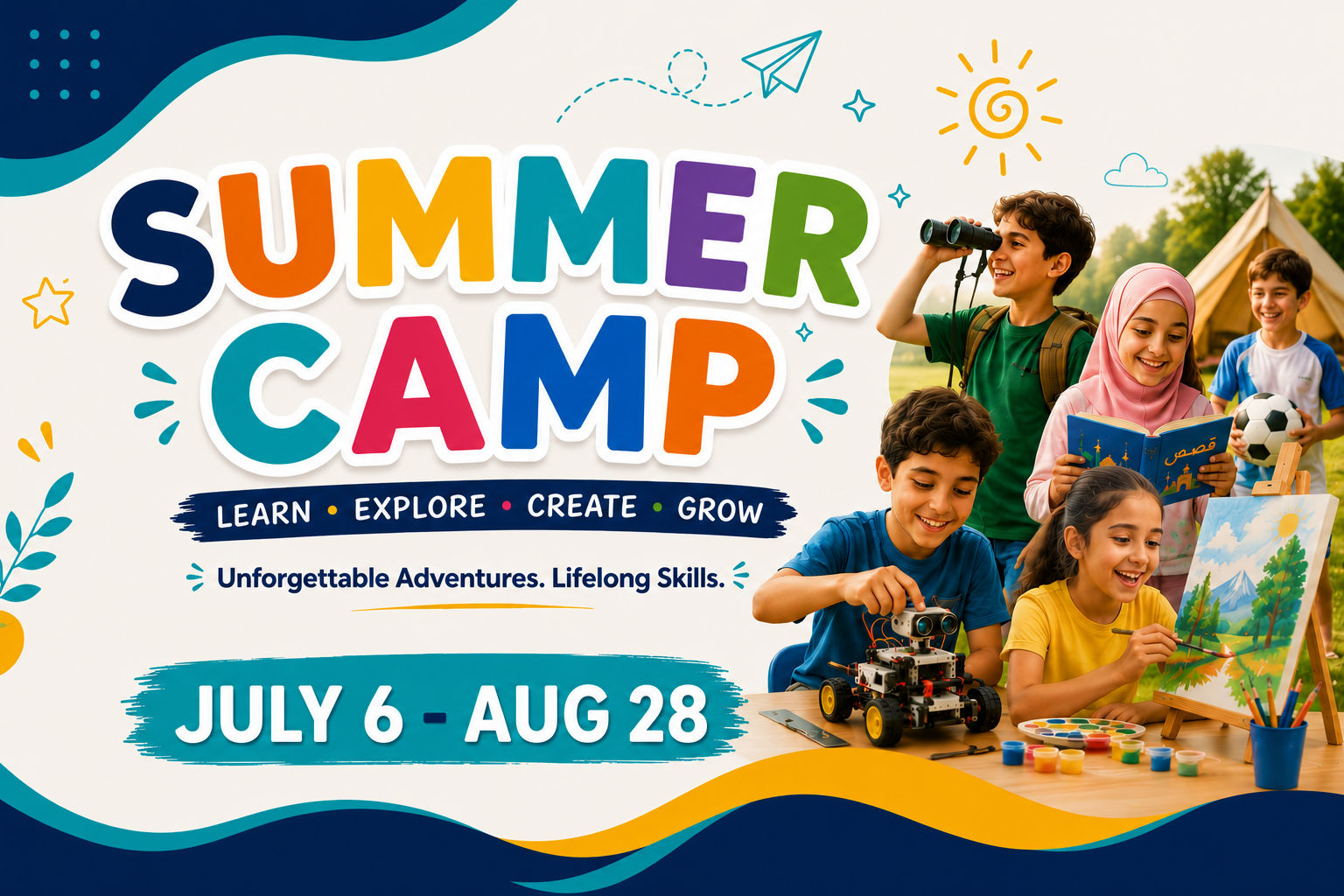 summer camp banner new